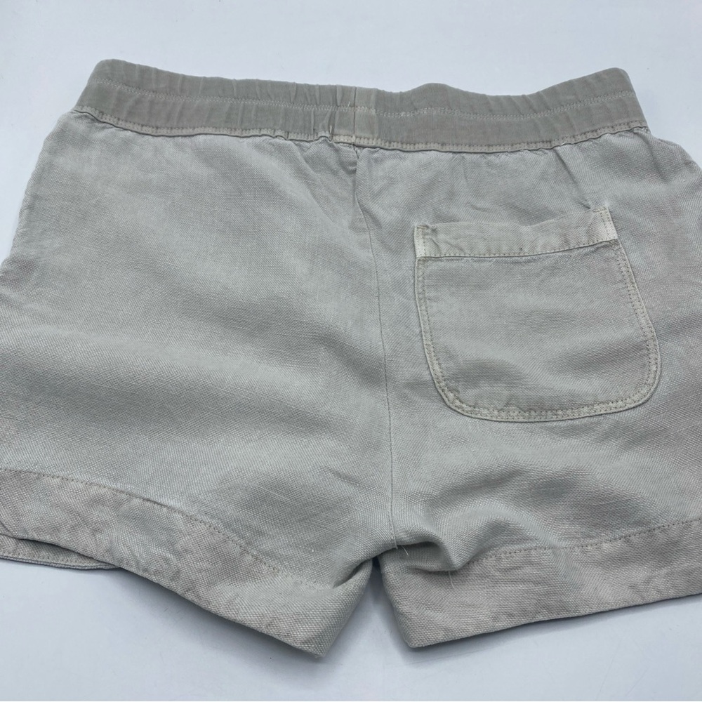 Standard James Perse Women Drawstring Utility Beige Cotton Shorts 1 Small Lounge - Picture 3 of 6